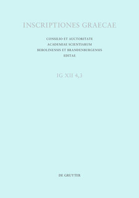 Bosnakis / Hallof / Rigsby | Cos: Tituli sepulcrales urbani | Buch | 978-3-11-045172-6 | sack.de