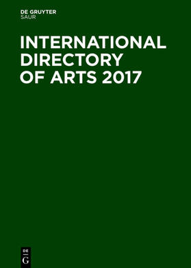 Degruyter |  International Directory of Arts 2017 | Buch |  Sack Fachmedien