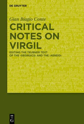 Conte |  Critical Notes on Virgil | eBook | Sack Fachmedien