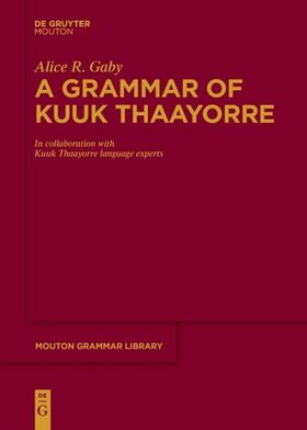 Gaby |  A Grammar of Kuuk Thaayorre | eBook | Sack Fachmedien