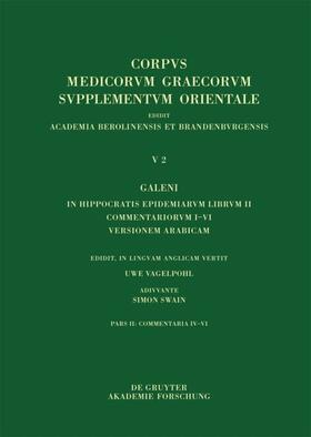 Vagelpohl |  Galeni in Hippocratis Epidemiarum librum II commentariorum IV-VI versio Arabica et indices | eBook | Sack Fachmedien