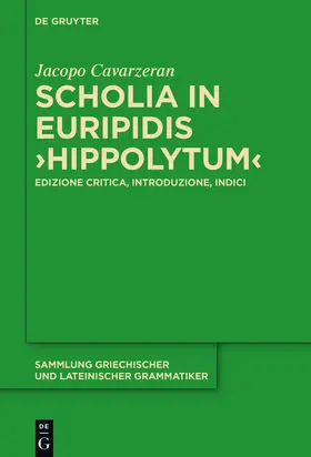 Cavarzeran |  Scholia in Euripidis "Hippolytum" | Buch |  Sack Fachmedien