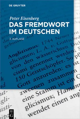 Eisenberg |  Das Fremdwort im Deutschen | eBook | Sack Fachmedien