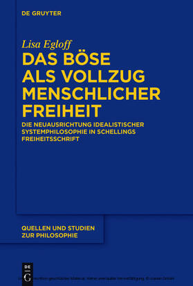 Egloff |  Das Böse als Vollzug menschlicher Freiheit | eBook | Sack Fachmedien