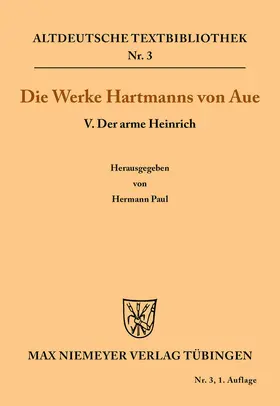 Hartmann von Aue / Paul |  Der arme Heinrich | Buch |  Sack Fachmedien