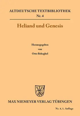 Behagel |  Heliand und Genesis | Buch |  Sack Fachmedien