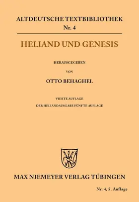 Behaghel |  Heliand und Genesis | eBook | Sack Fachmedien