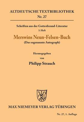 Rulman Merswin / Strauch |  Schriften aus der Gottesfreund-Literatur | eBook | Sack Fachmedien