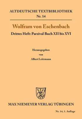 Leitzmann |  Parzival Buch XII bis XVI | Buch |  Sack Fachmedien