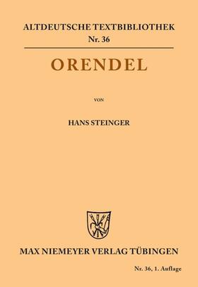 Steinger |  Orendel | eBook | Sack Fachmedien