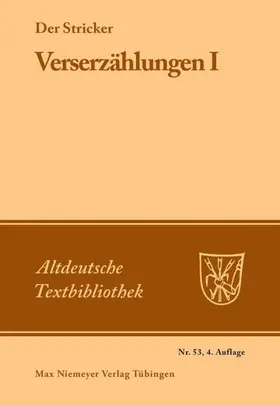 Der Stricker / Fischer / Janota |  Verserzählungen I | eBook | Sack Fachmedien