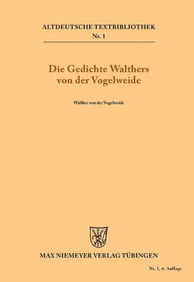 Walther von der Vogelweide |  Die Gedichte Walthers von der Vogelweide | eBook | Sack Fachmedien