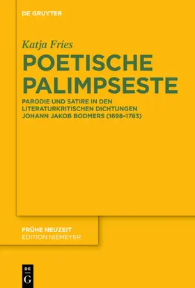 Fries |  Poetische Palimpseste | eBook | Sack Fachmedien