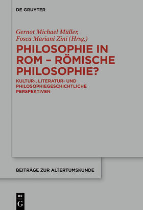 Zini / Müller |  Philosophie in Rom - Römische Philosophie? | Buch |  Sack Fachmedien
