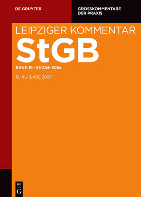 Goeckenjan / Krehl / Schünemann | Strafgesetzbuch. Leipziger Kommentar §§ 284-305a | Buch | 978-3-11-048893-7 | sack.de