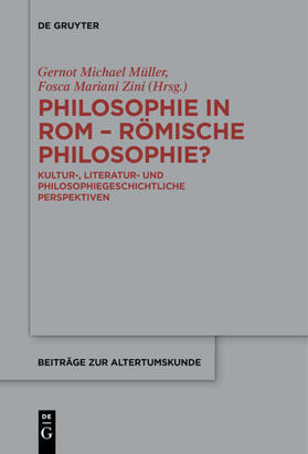 Zini / Müller |  Philosophie in Rom - Römische Philosophie? | eBook | Sack Fachmedien