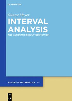 Mayer |  Interval Analysis | eBook | Sack Fachmedien