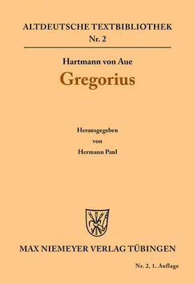 Hartmann von Aue / Paul |  Gregorius | Buch |  Sack Fachmedien