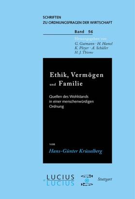 Krüsselberg |  Ethik, Vermögen und Familie | eBook | Sack Fachmedien