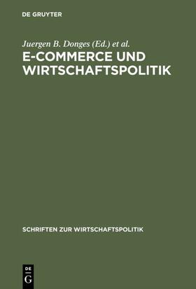 Donges / Mai |  E-Commerce und Wirtschaftspolitik | eBook | Sack Fachmedien