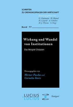 Pascha / Storz |  Wirkung und Wandel von Institutionen | eBook | Sack Fachmedien