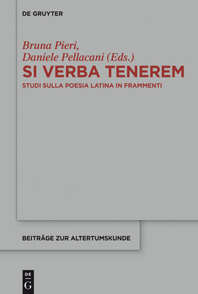 Pieri / Pellacani |  Si verba tenerem | eBook | Sack Fachmedien