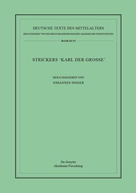 Singer |  Strickers Karl der Große | Buch |  Sack Fachmedien