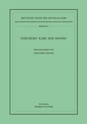 Singer |  Strickers Karl der Große | Buch |  Sack Fachmedien