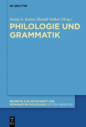 Kaiser / Völker |  Philologie und Grammatik | eBook | Sack Fachmedien