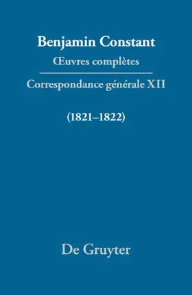 Courtney / Rowe |  Correspondance générale 1821–1822 | eBook | Sack Fachmedien