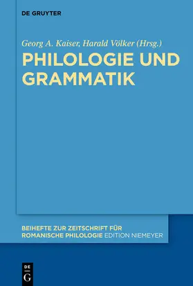 Kaiser / Völker |  Philologie und Grammatik | eBook | Sack Fachmedien