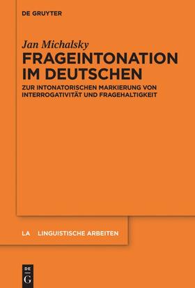 Michalsky |  Frageintonation im Deutschen | Buch |  Sack Fachmedien