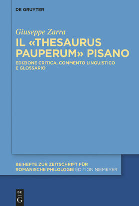 Zarra |  Il «Thesaurus pauperum» pisano | eBook | Sack Fachmedien