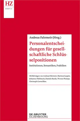 Fahrmeir |  Personalentscheidungen für gesellschaftliche Schlüsselpositionen | eBook | Sack Fachmedien