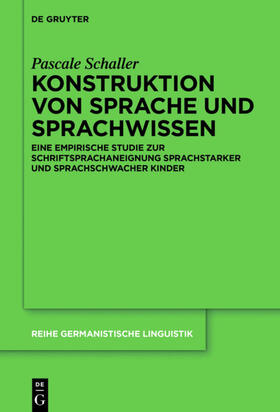 Schaller | Konstruktion von Sprache und Sprachwissen | E-Book | sack.de