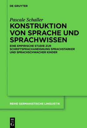 Schaller |  Konstruktion von Sprache und Sprachwissen | eBook | Sack Fachmedien