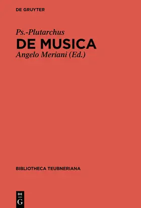 Meriani |  De musica | Buch |  Sack Fachmedien