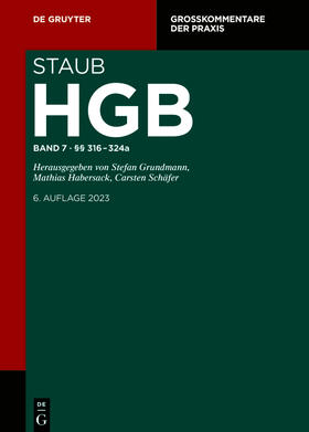 Habersack / Weber / Staub | Handelsgesetzbuch §§ 316-324a | Buch | 978-3-11-056393-1 | sack.de