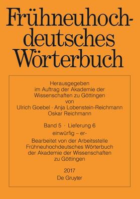 Anderson / Goebel / Reichmann |  Frühneuhochdeutsches Wörterbuch | Buch |  Sack Fachmedien