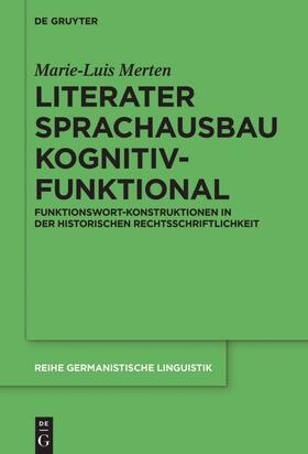 Merten |  Literater Sprachausbau kognitiv-funktional | Buch |  Sack Fachmedien
