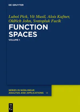 Pick / Musil / Kufner |  Function Spaces, 1 | Buch |  Sack Fachmedien