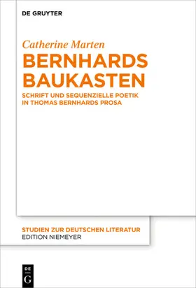 Marten |  Bernhards Baukasten | eBook | Sack Fachmedien