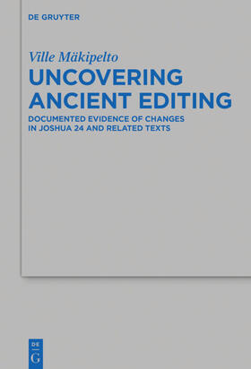 Mäkipelto |  Uncovering Ancient Editing | Buch |  Sack Fachmedien