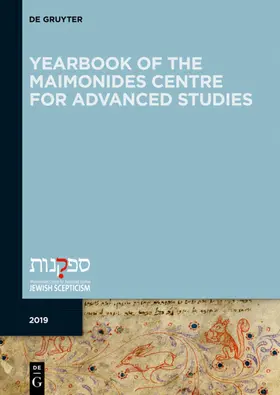 Meyrav |  Yearbook of the Maimonides Centre for Advanced Studies. 2019 | eBook | Sack Fachmedien