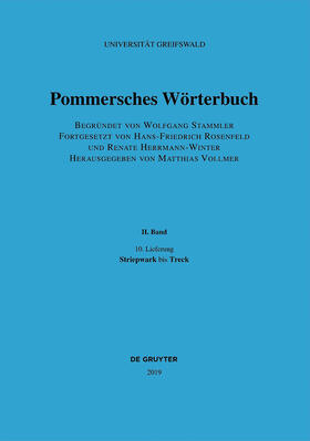 Vollmer |  Pommersches Wörterbuch. Band 2/10. Lieferung | Buch |  Sack Fachmedien