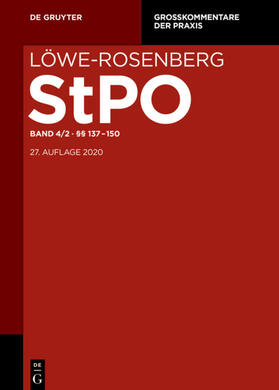 Jahn / Löwe |  Löwe/Rosenberg StPO und GerichtsverfassungsG | Buch |  Sack Fachmedien