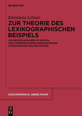 Lettner |  Zur Theorie des lexikographischen Beispiels | eBook | Sack Fachmedien