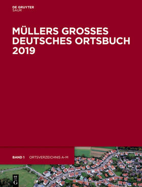Degruyter |  Müllers Großes Deutsches Ortsbuch 2019 | Buch |  Sack Fachmedien