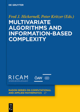 Hickernell / Kritzer |  Multivariate Algorithms and Information-Based Complexity | eBook | Sack Fachmedien