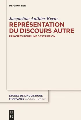 Authier-Revuz |  La Représentation du Discours Autre | Buch |  Sack Fachmedien